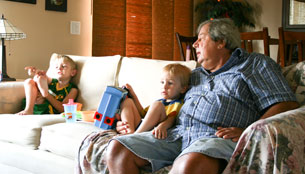 Timothy, Nathan and Grandpa Dude